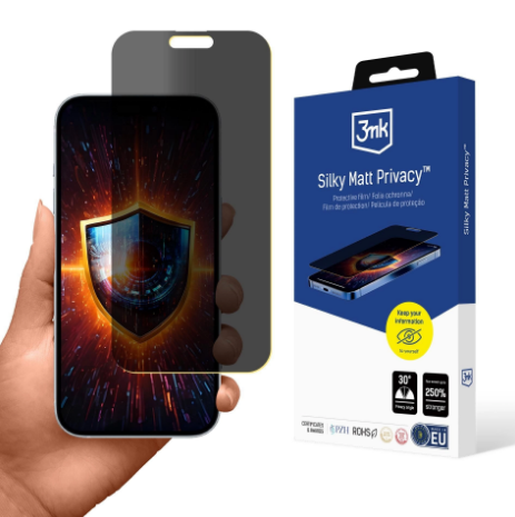 3MK Silky Matt Privacy Protective Film Aizsargplēvīte ekrānam priekš Apple iPhone 17 Air (5903108675130)