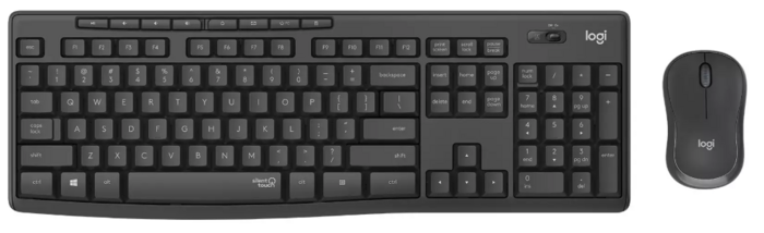 Logitech MK295 Silent Bezvadu Komplekts Tastatūra
