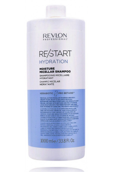 Revlon Professional Restart Hydration Moisture Micellar Шампунь 1000 ml (8432225114538)