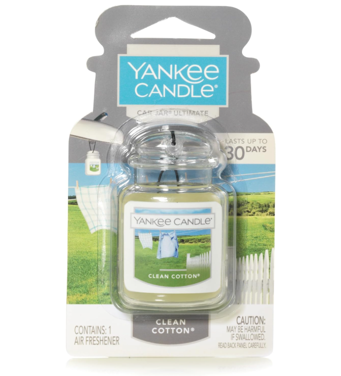 Yankee Candle Car Jar Ultimate Clean Cotton Aromatizators 24 g (5038580005554)