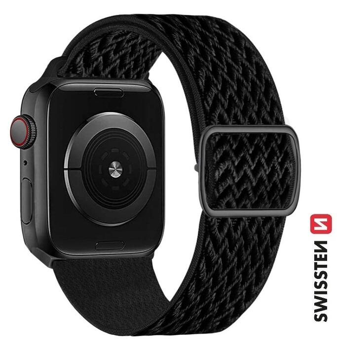 Swissten Нейлоновый Pемешок с пряжкой для Apple Watch 38 / 40 / 41 mm (46000705)