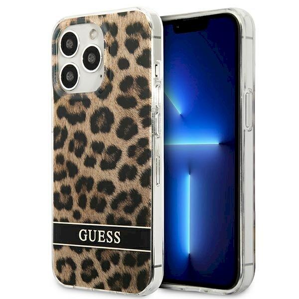 Guess GUHCP13LHSLEOW Hardcase Leopard Aizsargapvalks priekš