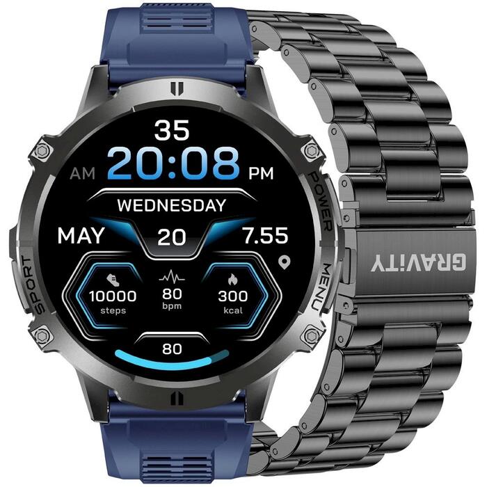Smartwatch Gravity Ремешок + браслет GT42-2 / чёрный (GT42-2)