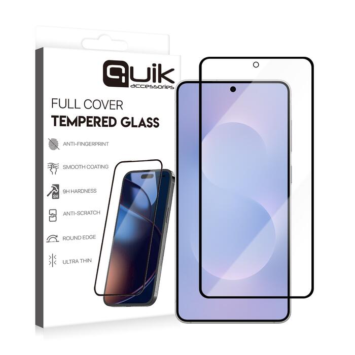 Quik Accessories Full Cover Tempered Glass