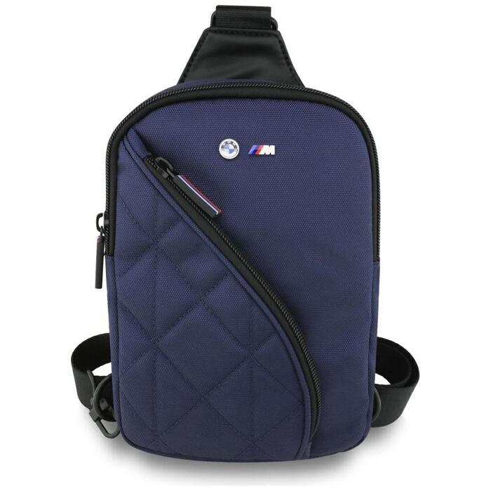BMW Nylon Pocket & Metal Logo Crossbody Viedtālruņa Soma Navy Blue (BMCPBPNYPOV)