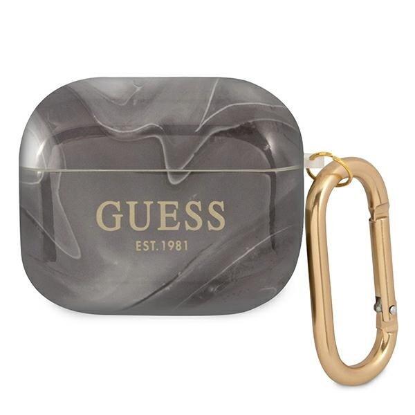Guess GUA3UNMK Marble Collection Защитный чехол для AirPods 3 / чёрный (GUA3UNMK)
