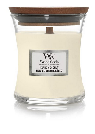 Woodwick Island Coconut Aromātiskā svece 85 g (5038581056500)