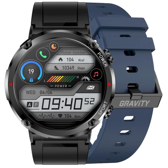 Smartwatch Gravity GT21-5 Viedpulkstenis ar silikona