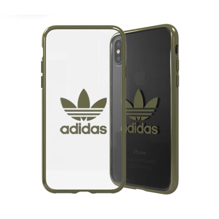 Adidas OR Clear Case Оригинальный Чехол - Бампер для Apple iPhone X / XS Зеленый (AD-OR-CC-IPHXS-GR)