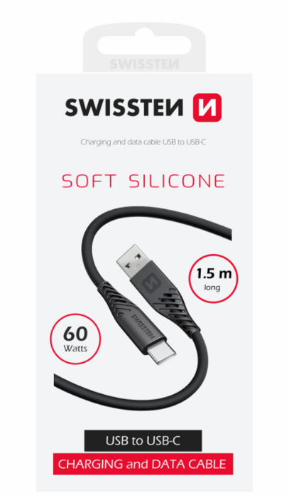 Swissten Soft Silicone Kabelis USB /