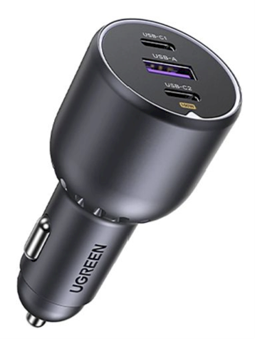 UGREEN 35025 Automašīnas lādētājs 3-portu ātrās uzlādes 130W USB Power Delivery līdz 100W (UG-35025)