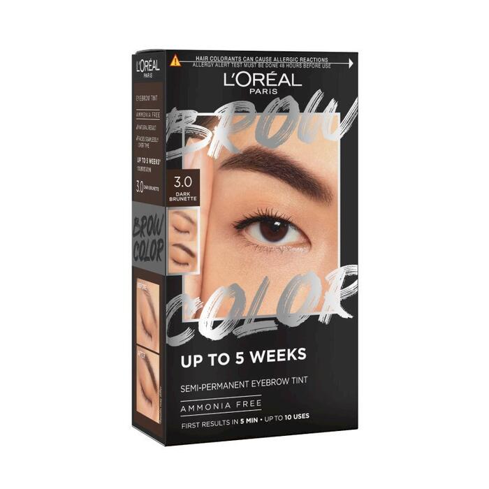 L'Oréal Paris Brow Color Полуперманентная краска для бровей 3.0 Dark Brunette (3600524135966)