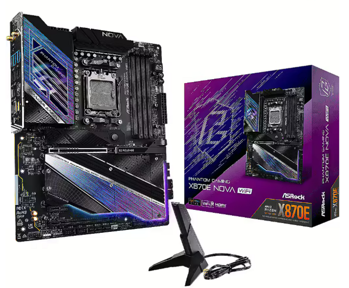 ASRock X870 Nova Mātes plate (90-MXBT20-A0UAYZ)