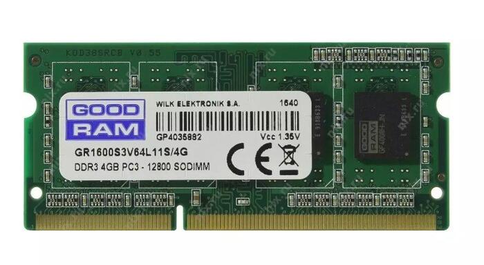 Goodram GR1600S3V64L11S/4G 4 GB Оперативная память (GR1600S3V64L11S/4G)