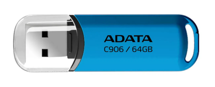 Adata C906 USB 2.0 Флеш-накопитель 64GB Blue (AC906-64G-RWB)