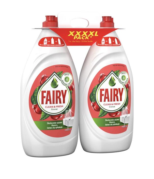 Fairy Clean & Fresh Pomegranate Гель для Мытья Посуды 2×1350ml (8700216522007)