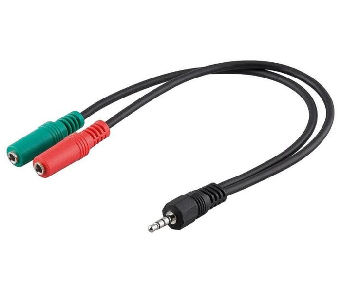 Goobay 50467 PC Computer Headset Adapter