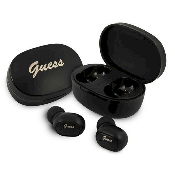 Guess Headphones Bluetooth GUTWST30BKTWS Беспроводные наушники + док-станция / чёрный (GUTWST30BK)
