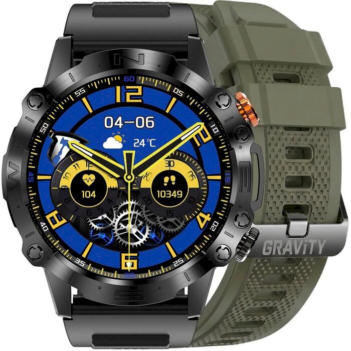 Smartwatch Gravity Viedpulkstenis ar 2 siksniņām