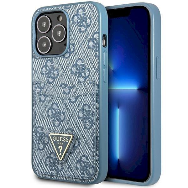 Guess GUHCP13LP4TPB Hardcase 4G Triangle Logo Cardslot Защитный чехол для iPhone 13 Pro / 13 6,1" / синий (GUHCP13LP4TPB)