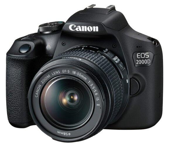 Canon EOS 2000D BK 18-55 IS II EU26 Однообъективный зеркальный фотоаппарат с объективом (2728C003)