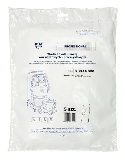 K&M KM-Q159.A NITEO TOOLS MICRO WVCS 0127-30 Maisi darbnīcas putekļsūcējam 5 gab. (KM-Q159.A)