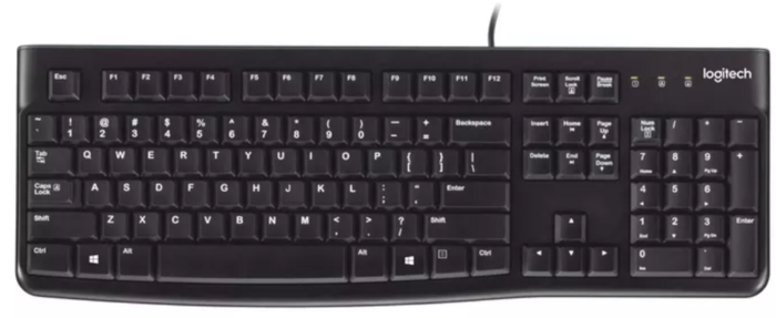 Logitech K120 Tastatūras USA izkārtojums (920-002508)