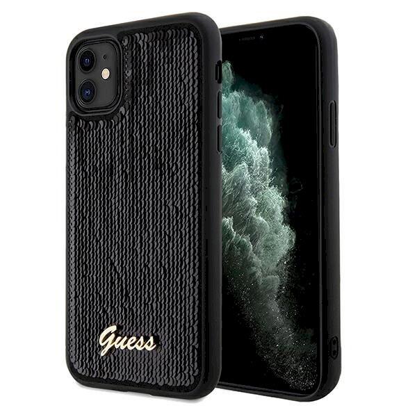 Guess GUHCN61PSFDGSK Sequin Script Metal Aizsargapvalks