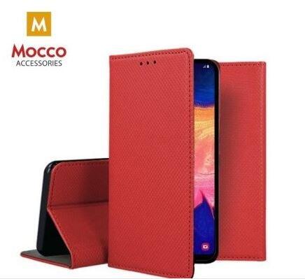 Mocco Smart Magnet Book Case Grāmatveida Maks Telefonam Samsung Galaxy S21 FE 5G Sarkans (MO-MAG-SA-S21FE-RE)
