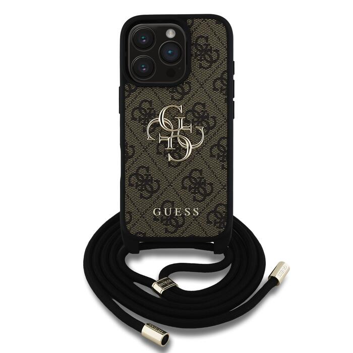 Guess GUHCP16LP4GMGCRW PU 4G Metal Logo Crossbody Strap Case Чехол для Apple iPhone 16 Pro (GUHCP16LP4GMGCRW)