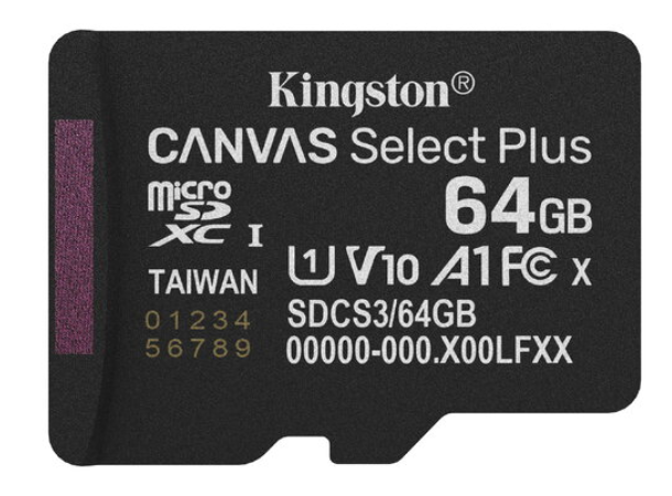 Kingston Canvas Select Plus MicroSDXC Atmiņas