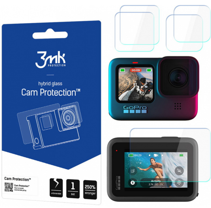 3mk Camprotect Aizsargstikls Priekš GoPro Hero