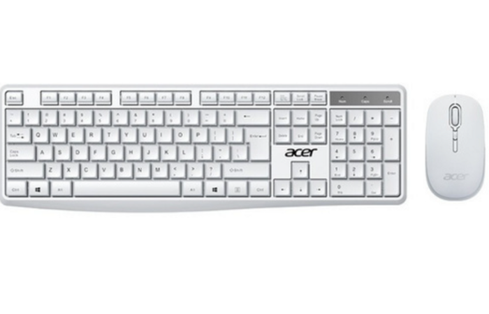 Acer LK41-2K Bezvadu Klaviatūra + Pele USB / ENG (LK41-2K-WH)