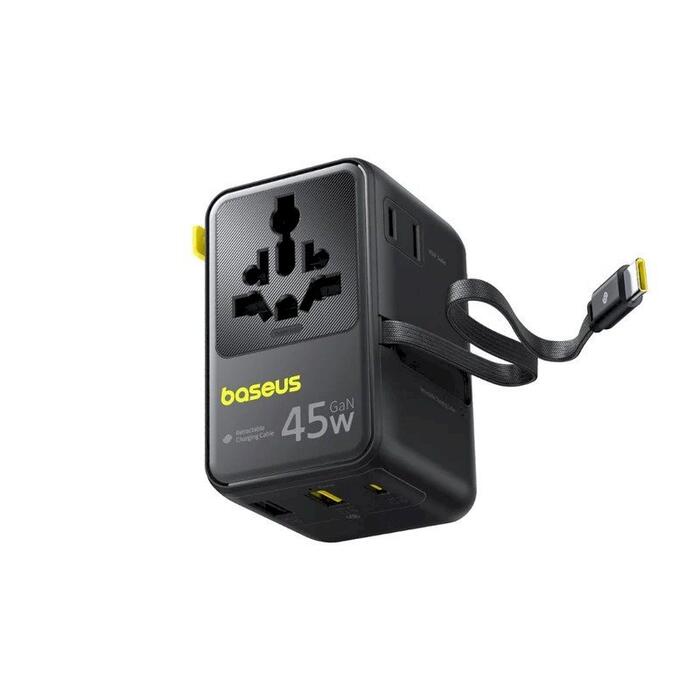 Baseus PicoGo AG11 Fast Universal Зарядное устройство 45W / космический чёрный (E0307F00)