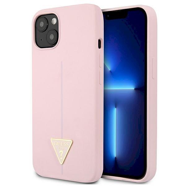 Guess GUHCP13SSLTGU Silicone Triangle Hardcase Защитный чехол для iPhone 13 mini 5,4" / фиолетовый (GUHCP13SSLTGU)