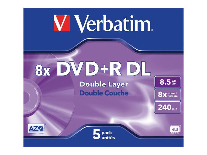 Verbatim 43541 Matricas 5x DVD+R DL
