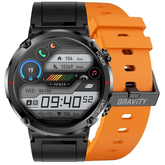 Gravity GT21-2 Viedpulkstenis ar oranžu silikona