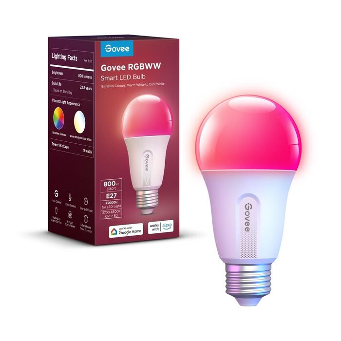 Govee H6004 Умная светодиодная лампа Wi-Fi / Bluetooth / 800 lm (H6004CC1)
