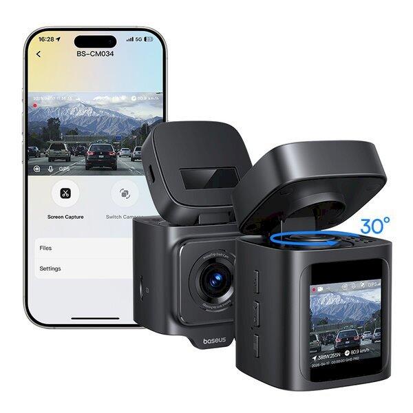 Baseus PrimeTrip VD1 Pro Video reģistrators Dash Cam 4K / kosmiski melns (C0119804)