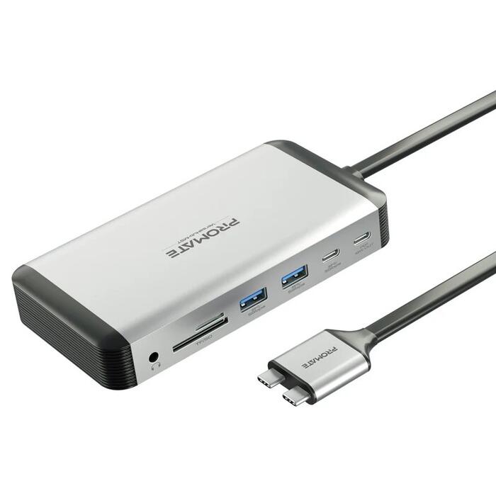 PROMATE VersaHub-MST 13-in-1 Dual USB-C Multimedia