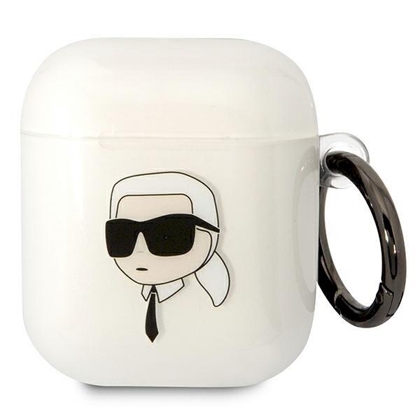 Karl Lagerfeld KLA2HNIKTCT AirPods 1/2 cover Защитный чехол Karl`s Head / прозрачный (KLA2HNIKTCT)