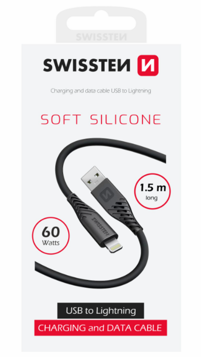 Swissten Soft Silicone Kabelis USB /