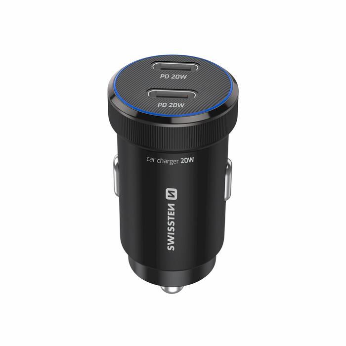 Swissten PD Mini 2x USB-C Auto