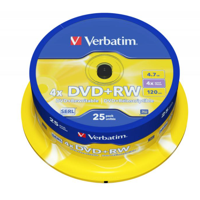 Verbatim DVD + RW Ierakstāmie Diski
