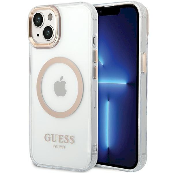 Guess GUHMP15MHTRMD Metal Outline Magsafe Aizsargapvalks