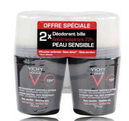 Vichy Homme 72H Antiperspirants 2 x