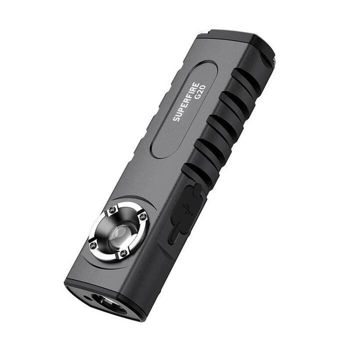 SuperFire G20 Daudzfunkciju Lukturis 470lm USB