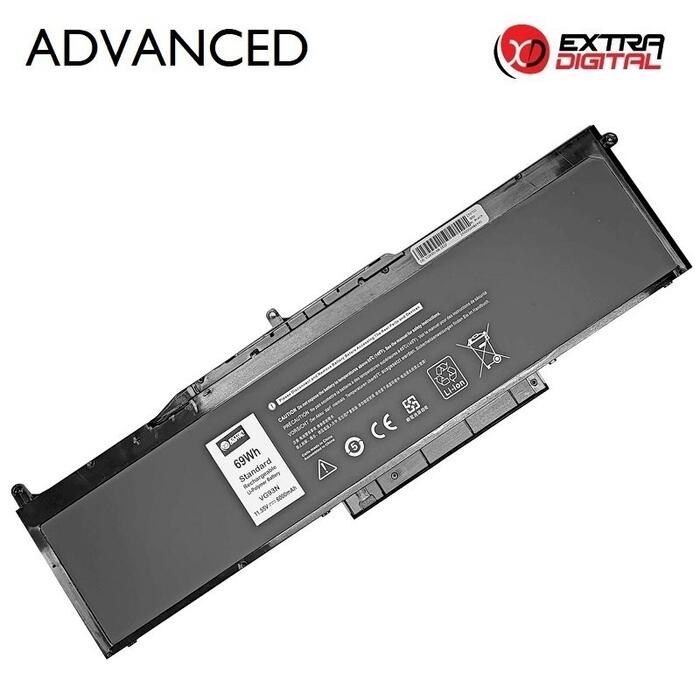 ExtraDigital Аккумулятор для ноутбука DELL VG93N 6000mAh (NB442119)