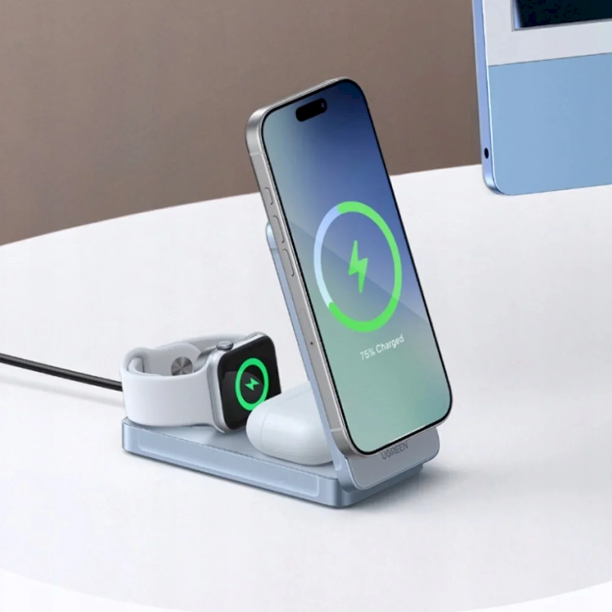 UGREEN W757 MagFlow 3in1 Bezvadu lādētājs Qi2 25W (UG-65901)