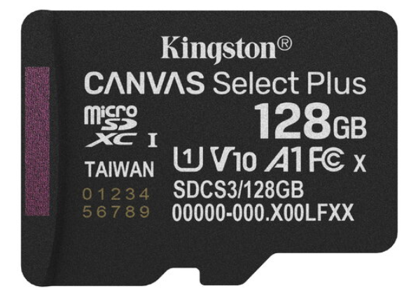 Kingston Canvas Select Plus MicroSDXC Atmiņas